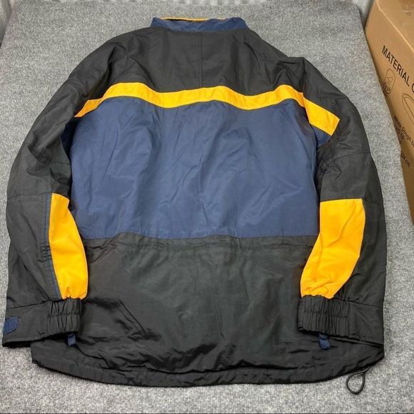 Roundtree and Yorke outdoors Large bomber blue and yellow jacket - Picture 5 of 7